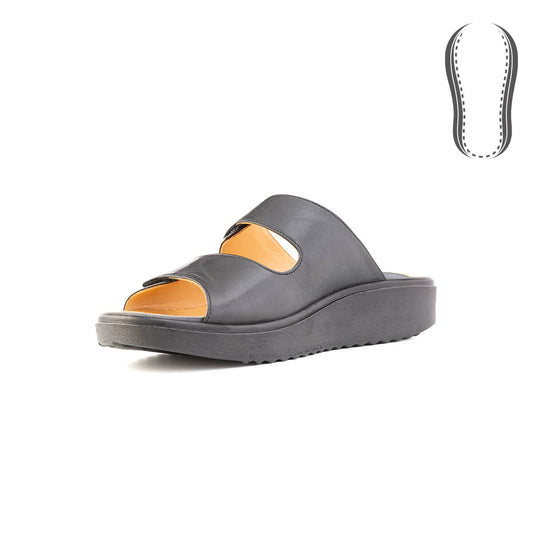 TDO Therapy Büyük Kalıp Doğal Napa Deri Ortopedik Terlik - Unisex