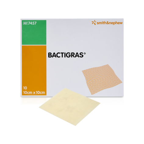 Bactigras 10x10 cm antiseptik yara örtüsü