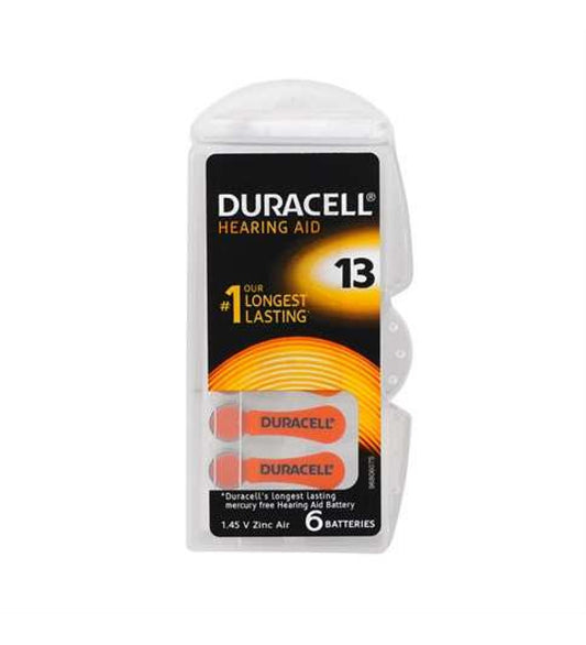 Duracell Activair işitme cihazı pili 13 numara