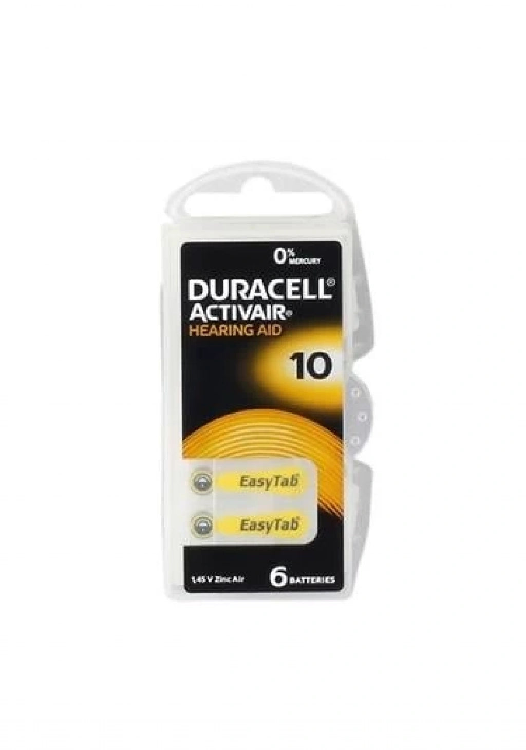 Duracell Activair işitme cihazı pili no: 10