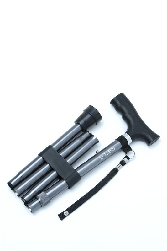 Kifidis GB803 katlanır baston katlanmış hali – 30 cm kompakt yapı