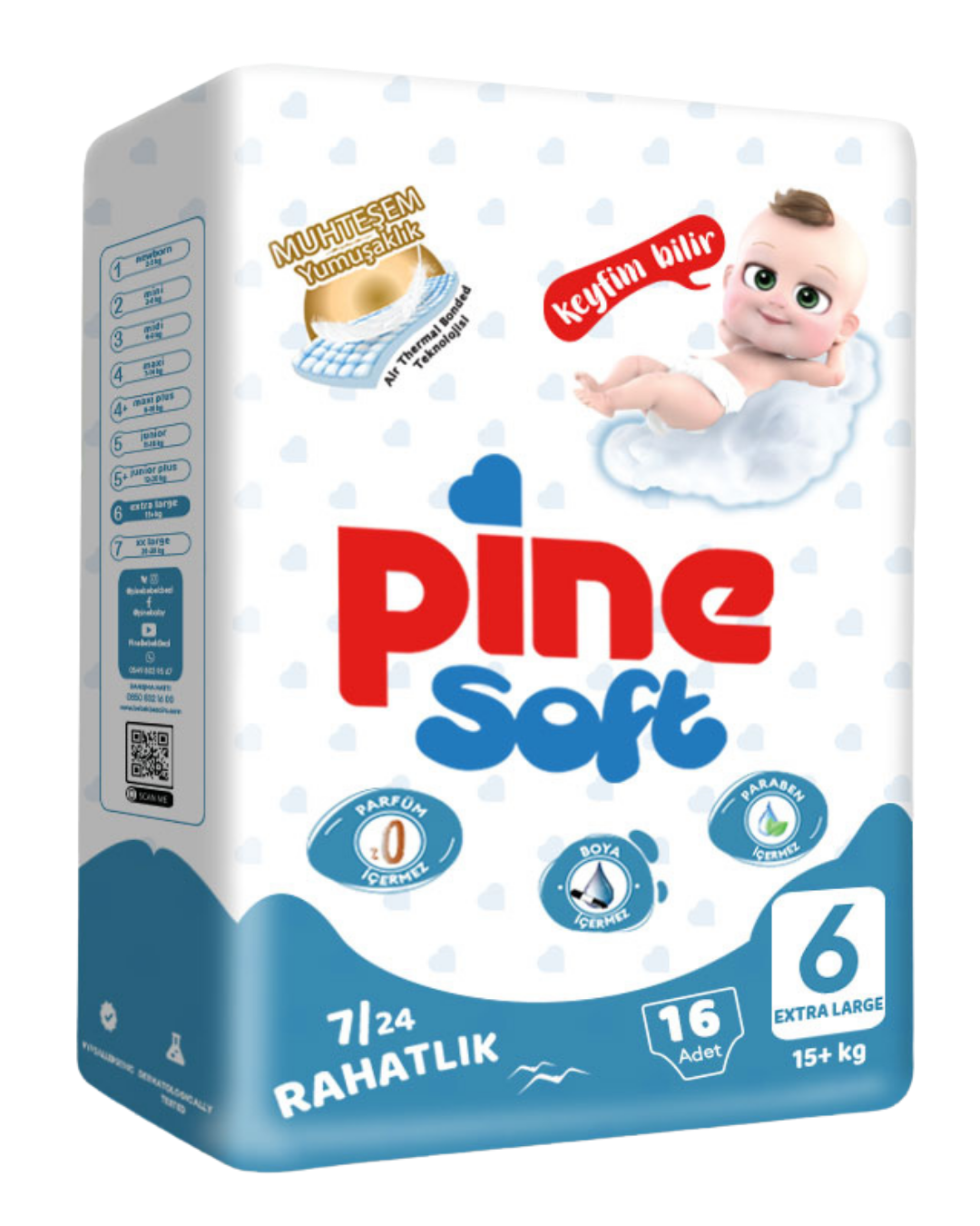 Pine soft bebek bezi extra large 15kg ve üzeri