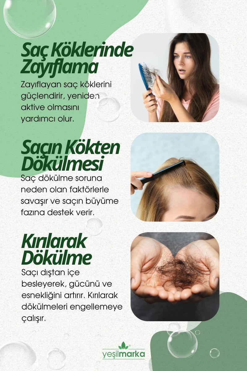 Yeşilmarka'dan saç dökülmesine karı doğal şampuan