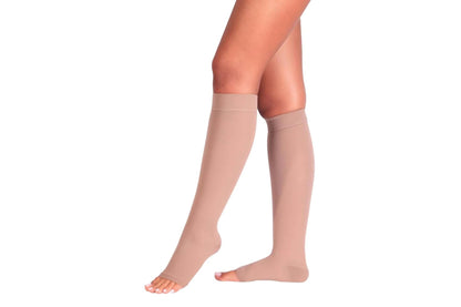 Ortholand CCL2 Diz Altı Orta Basınç Burnu Açık Varis Çorabı Bej– 23–32 mmHg