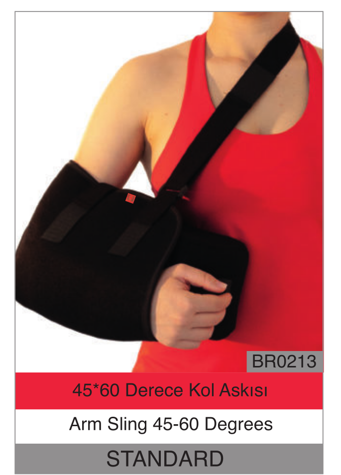 Baribox Yastıklı Kol Askısı – Ayarlanabilir 45/60 Derece Sabitleyici