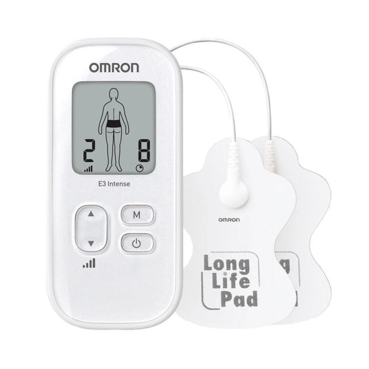 OMRON E3 Intense TENS Cihazı – İlaçsız Ağrı Giderici, 6 Bölge Programı, 15 Yoğunluk Seviyesi