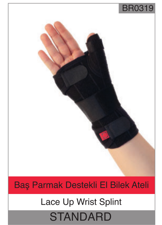 Baribox baş parmak destekli el bilek ateli – çift taraf, standart beden