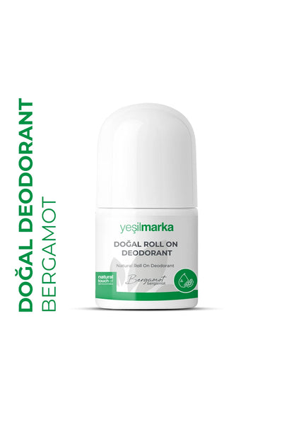 Bergamot kokulu alüminyumsuz doğal roll-on deodorant 50 ml ambalajı