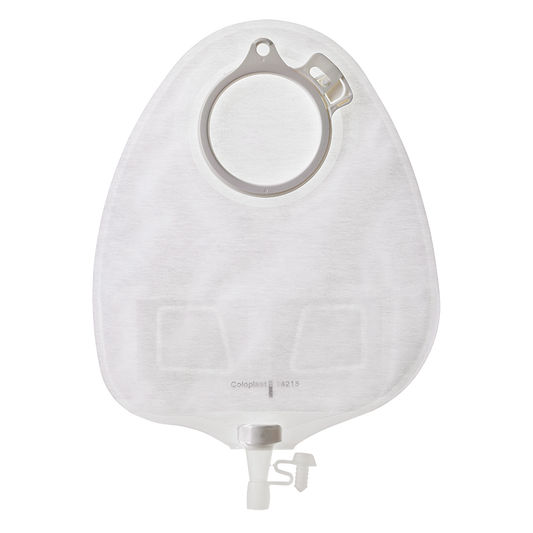 Coloplast Alterna 14229 Ürostomi Torbası 60 mm – 2 Parçalı, Şeffaf