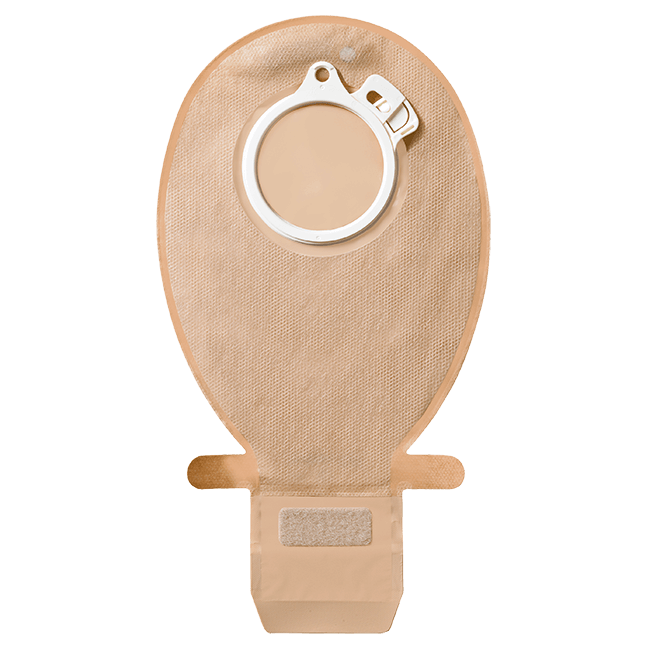 Coloplast SenSura® Click Ostomi Torbası – 2 Parçalı, Açık Uçlu, Şeffaf, 70 mm