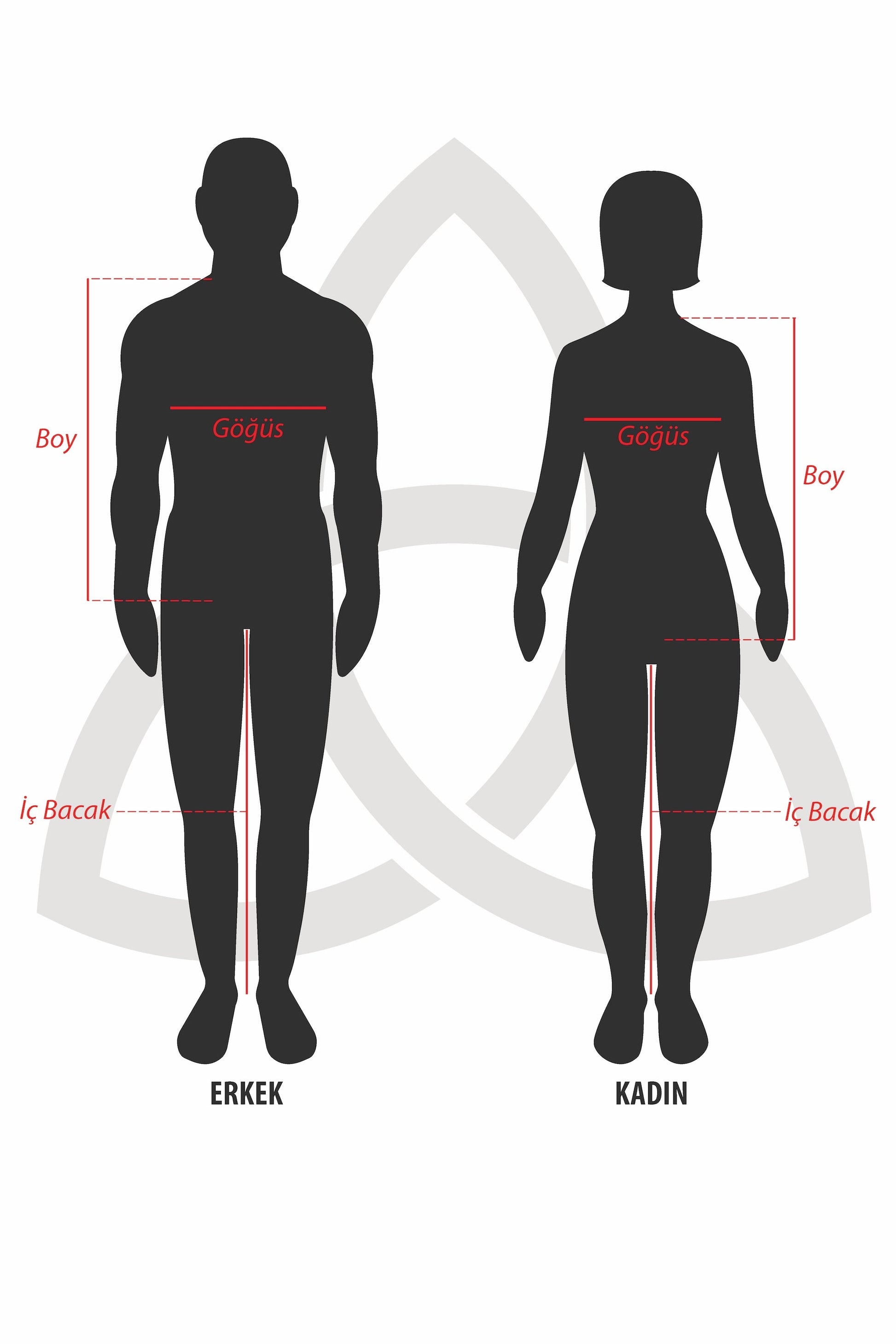 ComfortCure Alzheimer demans bakım tulumu beden ölçüleri tablosu ve ölçüm rehberi