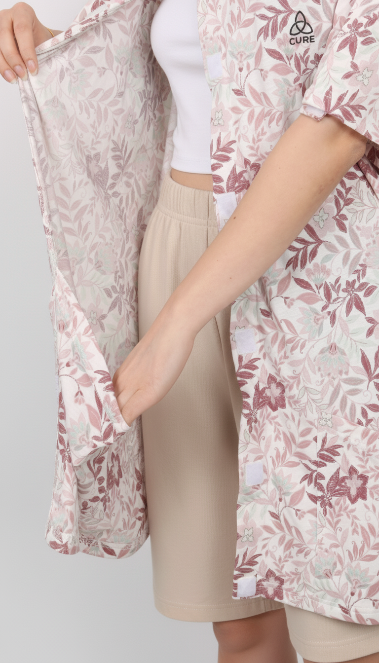 ComfortCure adaptif hasta kıyafeti ile kol hareketi ve fizik tedavi rahatlığı