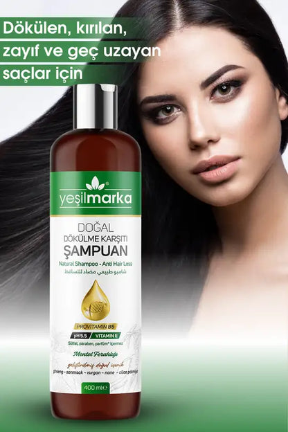 Kadınlarda saç dökülmesi ve incelmeye karşı doğal şampuan - Hormon dengesi, stres ve mevsimsel dökülme için