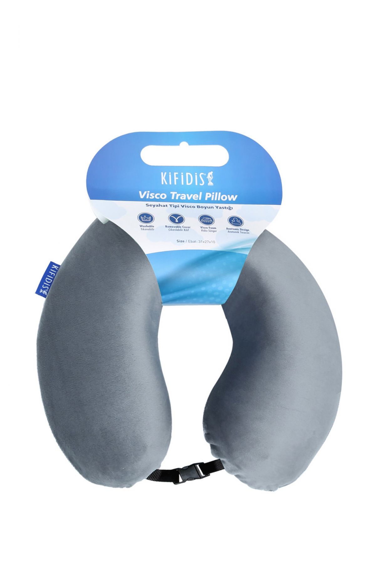 Kifidis visco seyahat boyun yastığı %100 visco malzeme