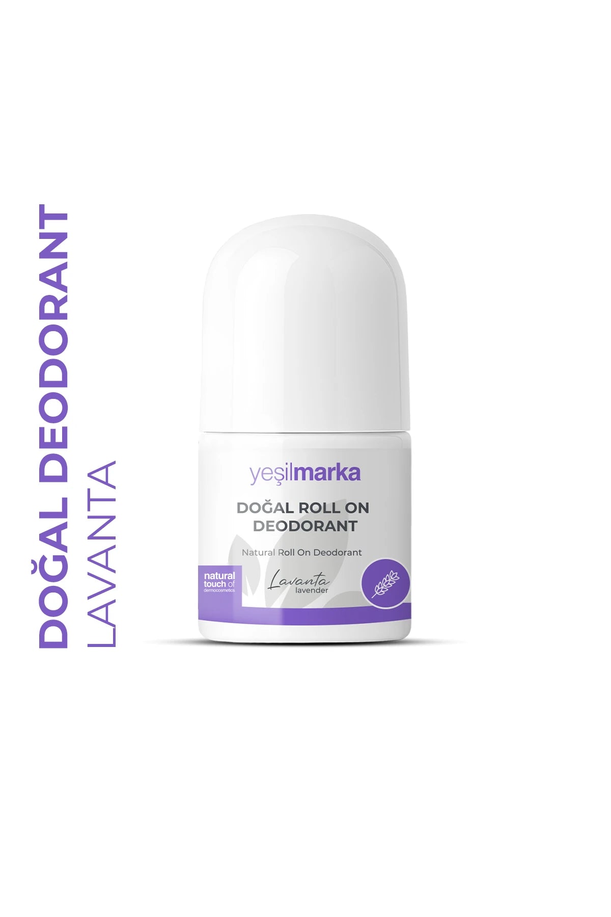 Lavanta kokulu vegan ve helal sertifikalı doğal roll-on deodorant 50 ml