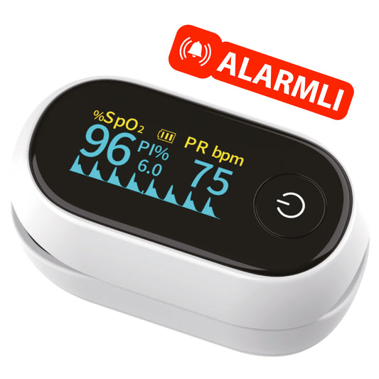 Mesilife AOJ-70B parmak tipi pulse oksimetre – SpO₂ ve nabız ölçer, renkli OLED ekran 