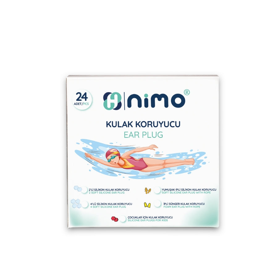Nimo silikon kulak tıkacı su ve gürültü önleyici