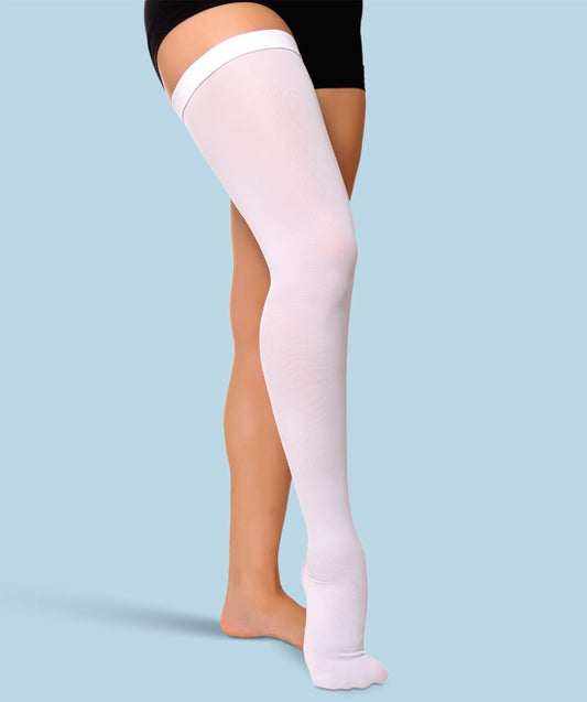 Ortholand dizüstü antiemboli çorabı beyaz renkli ameliyat çorabı