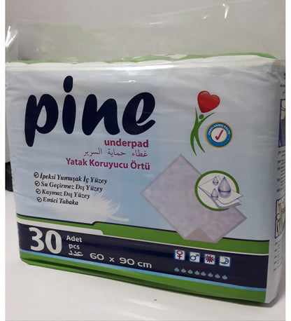 Pine Yatak Koruyucu Örtü 60x90 cm - 10’lu ve 30’lu Paket