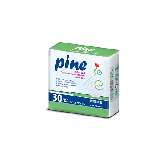 Pine yatak koruyucu örtü 30’lu paket – 60x90 cm tek kullanımlık