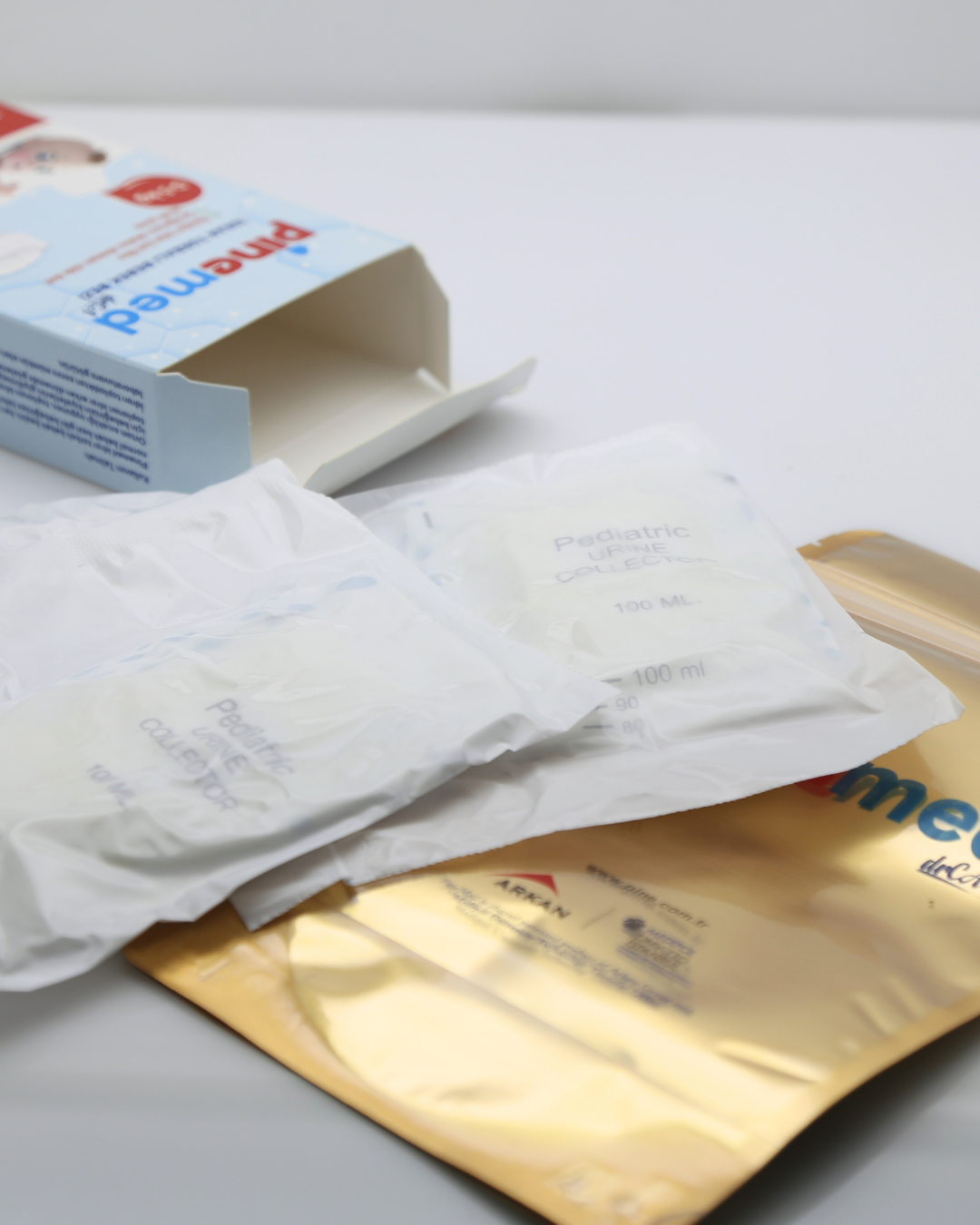 PineMed steril idrar toplama bezi ambalaj içeriği