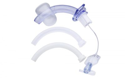 Primed OPTIMA Basic Cuff kaflı dış kanül, kontrol balonu, şeffaf ve beyaz iç kanül