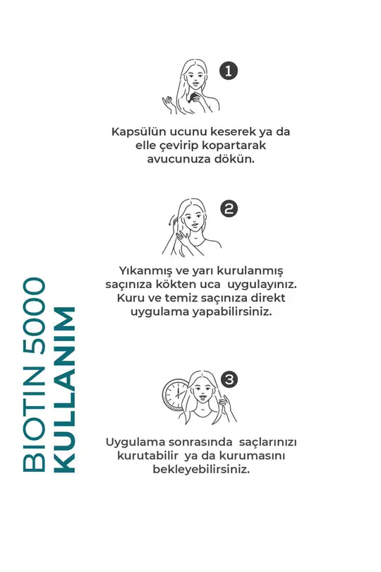 Yeşilmarka Biotin Saç Vitamini Kullanımı - Saç Kökleri İçin Masaj Uygulaması