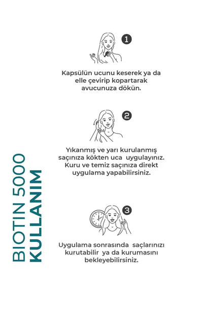Yeşilmarka Biotin Saç Vitamini Kullanımı - Saç Kökleri İçin Masaj Uygulaması