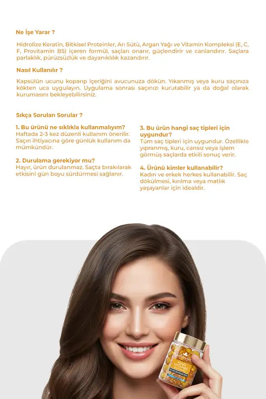 Yeşilmarka Saç Vitamini Keratin Oil & Royal Jelly Nasıl Kullanılır Ne İşe Yarar
